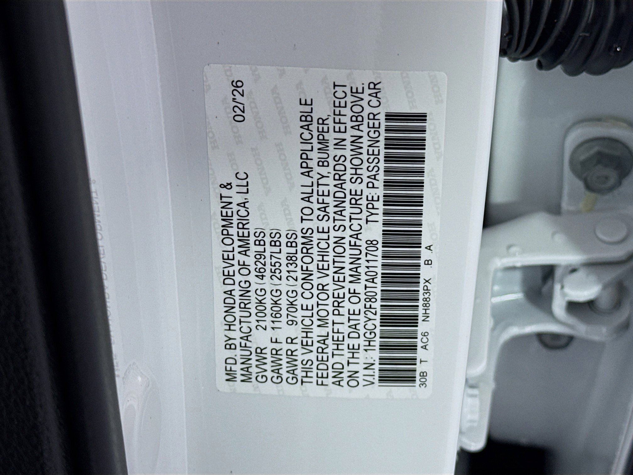 New 2026 Honda Accord Touring image 34