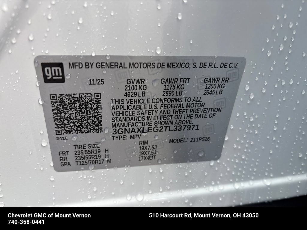 New 2026 Chevrolet Equinox RS w/ Convenience Package III FWD image 31