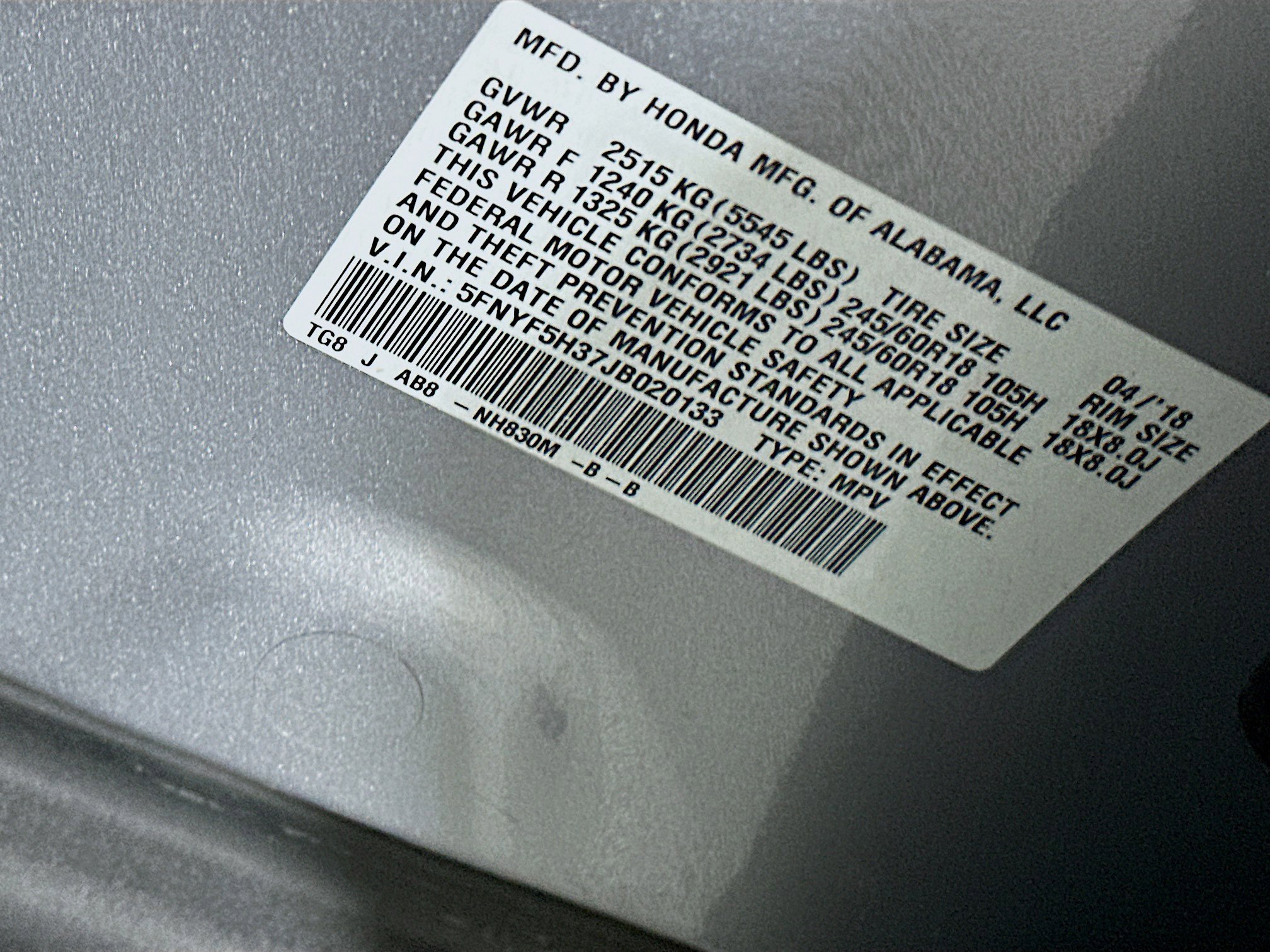 Used 2018 Honda Pilot EX image 12