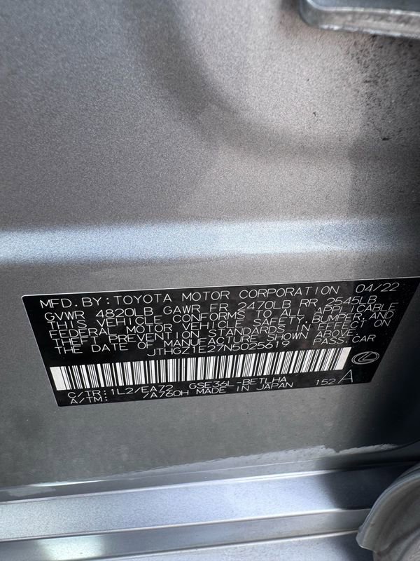 Used 2022 Lexus IS 350 F Sport w/ Memory Package image 52