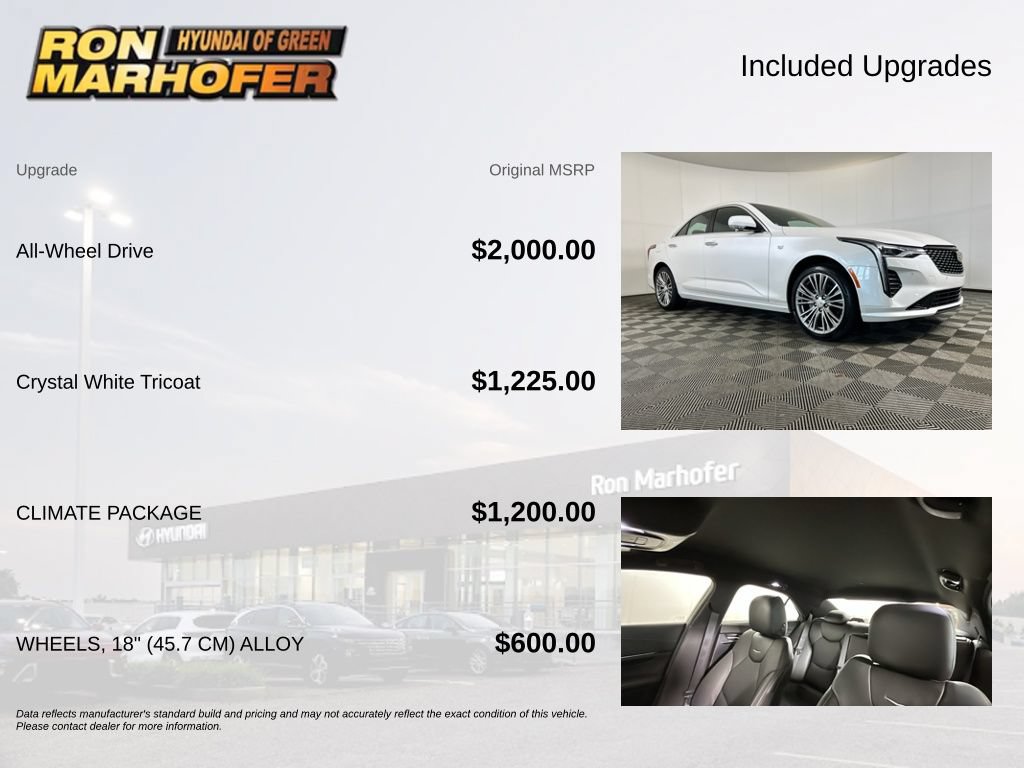 Used 2022 Cadillac CT4 Premium Luxury w/ Climate Package AWD/4WD image 6
