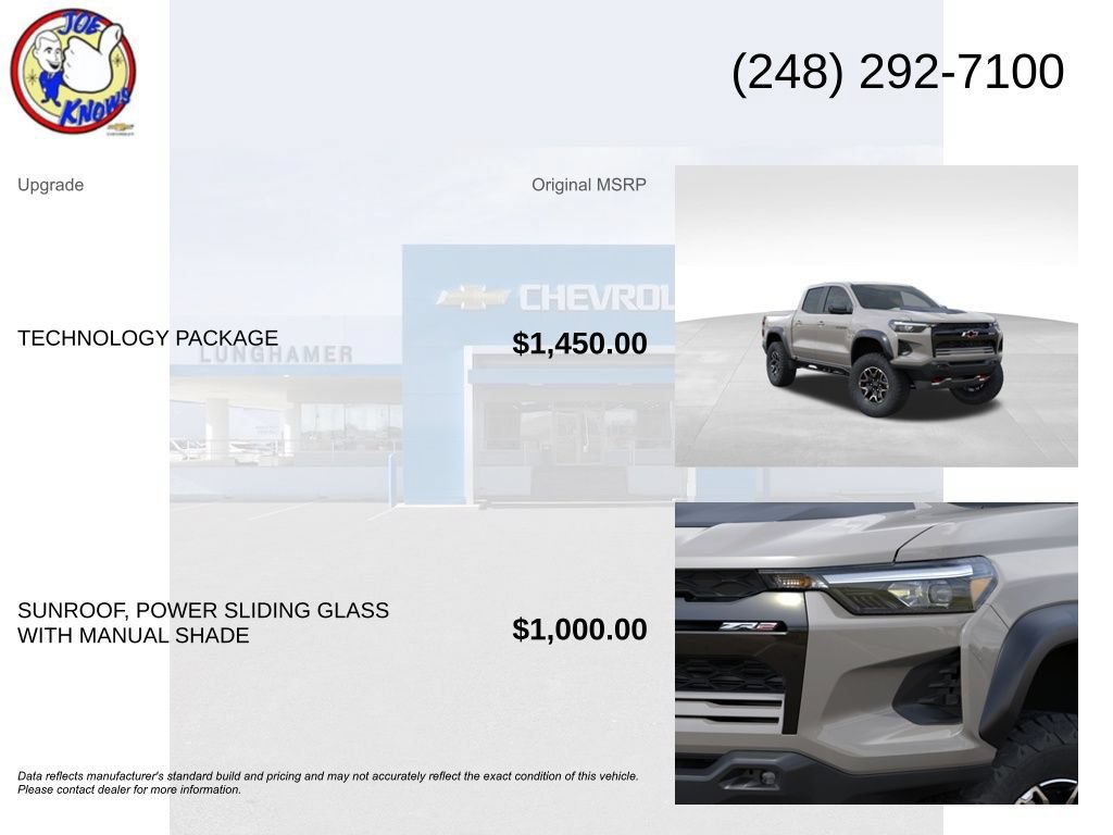 New 2026 Chevrolet Colorado ZR2 w/ Technology Package AWD/4WD image 5