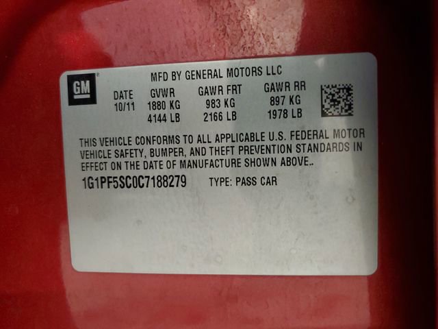 Used 2012 Chevrolet Cruze LT w/ All-Star Edition image 31