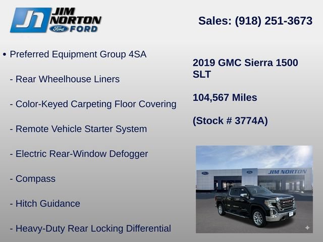 Used 2019 GMC Sierra 1500 SLT AWD/4WD image 21