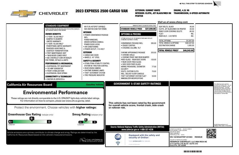 Used 2023 Chevrolet Express 2500 w/ Driver Convenience Package image 3