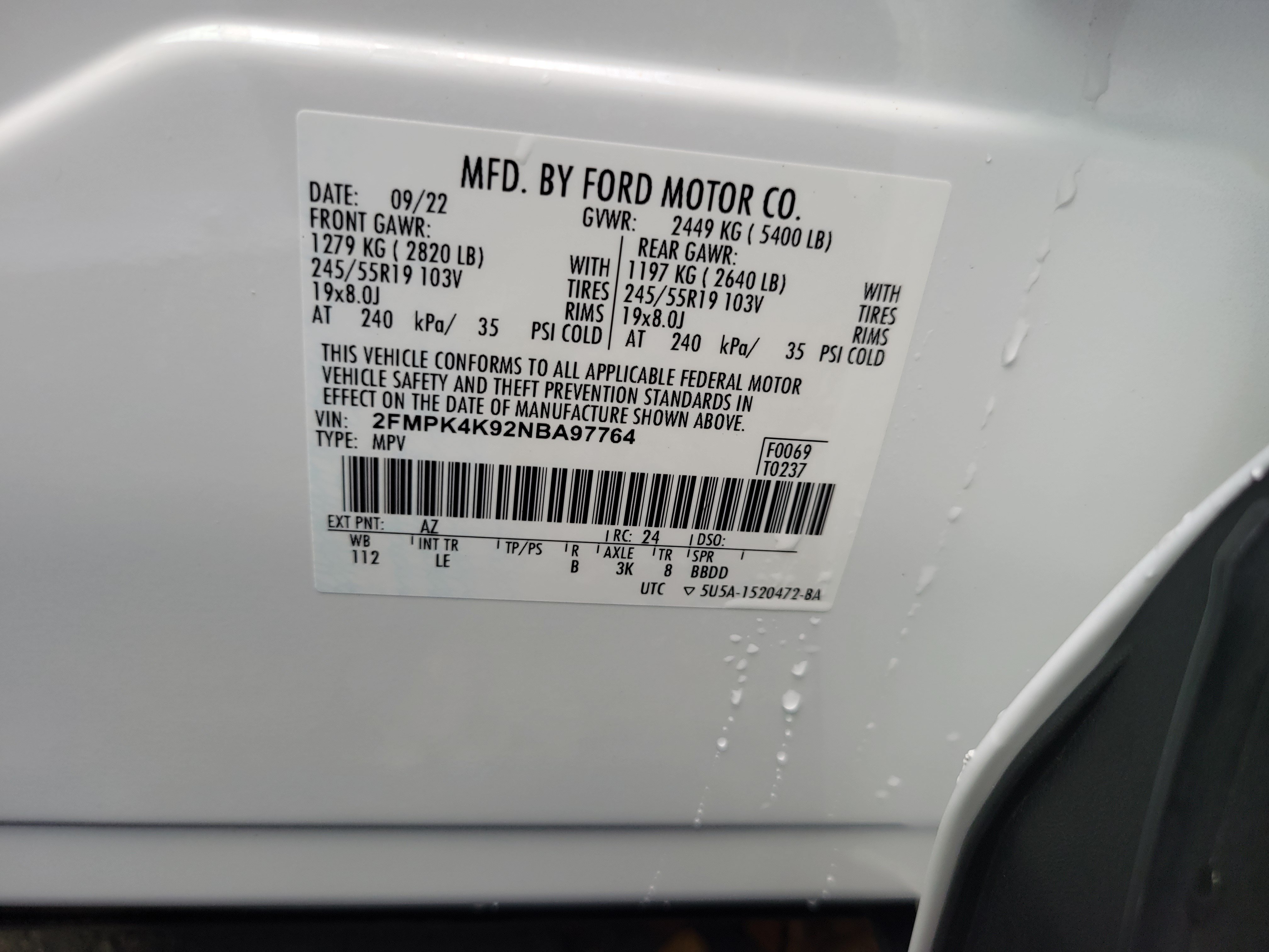 Used 2022 Ford Edge Titanium AWD/4WD image 33