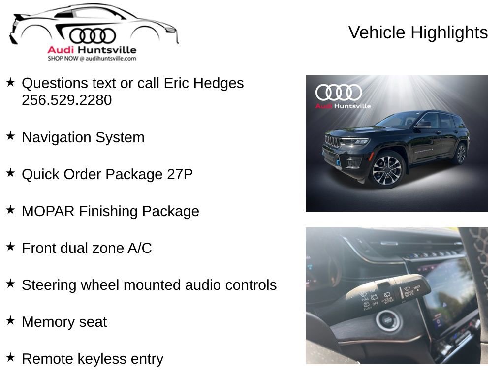 Used 2022 Jeep Grand Cherokee Overland w/ MOPAR Finishing Package image 6