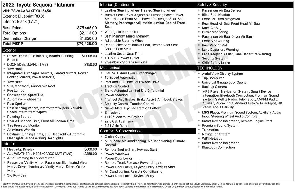 Certified 2023 Toyota Sequoia Platinum AWD/4WD image 38
