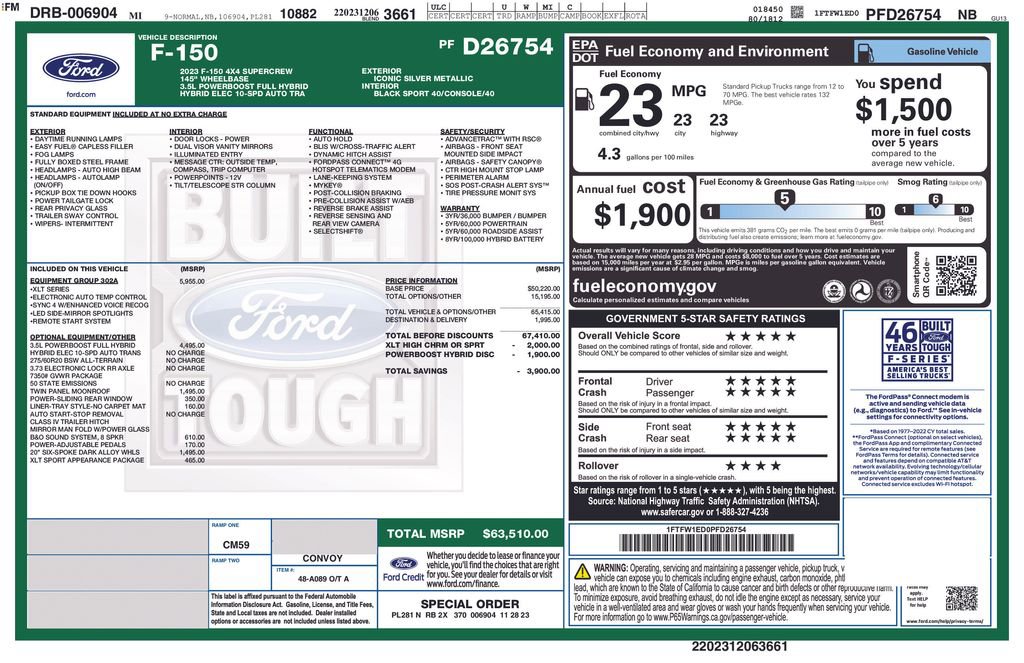 Used 2023 Ford F150 XLT w/ Equipment Group 302A High image 31