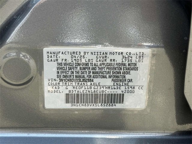 New 2025 Nissan Versa S w/ S Plus Package image 25