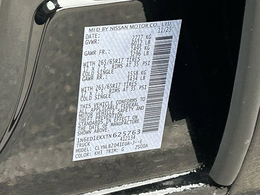 New 2026 Nissan Frontier SV image 19