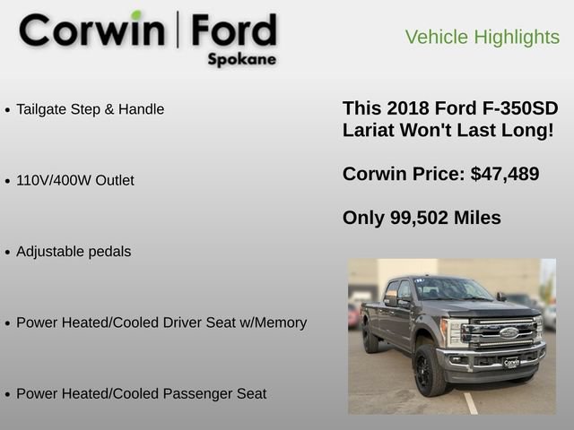 Used 2018 Ford F350 Lariat w/ Lariat Ultimate Package AWD/4WD image 30