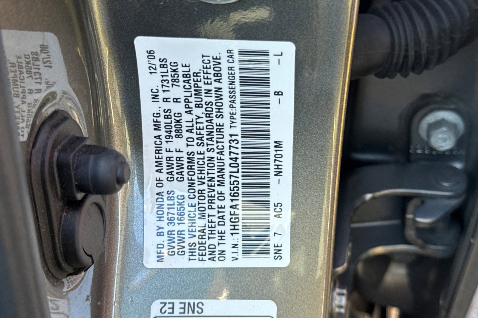 Used 2007 Honda Civic LX image 20