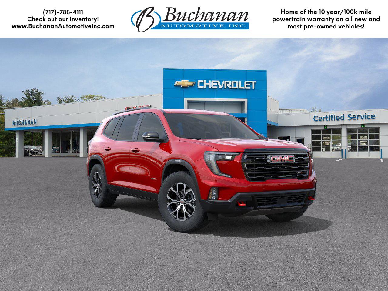 New 2025 GMC Acadia AT4