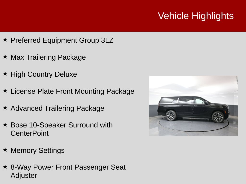 New 2026 Chevrolet Suburban High Country AWD/4WD image 2