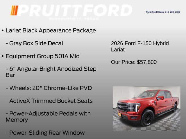 Used 2026 Ford F150 Lariat w/ Equipment Group 501A Mid AWD/4WD image 13