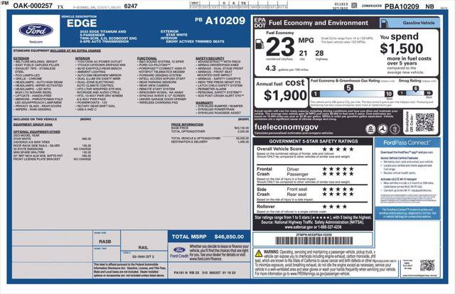 Used 2023 Ford Edge Titanium AWD/4WD image 2