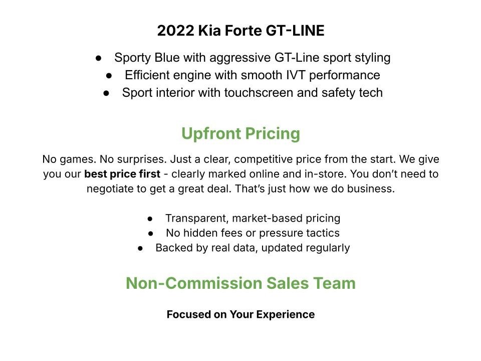 Used 2022 Kia Forte GT-Line w/ GT-Line Premium Package image 3