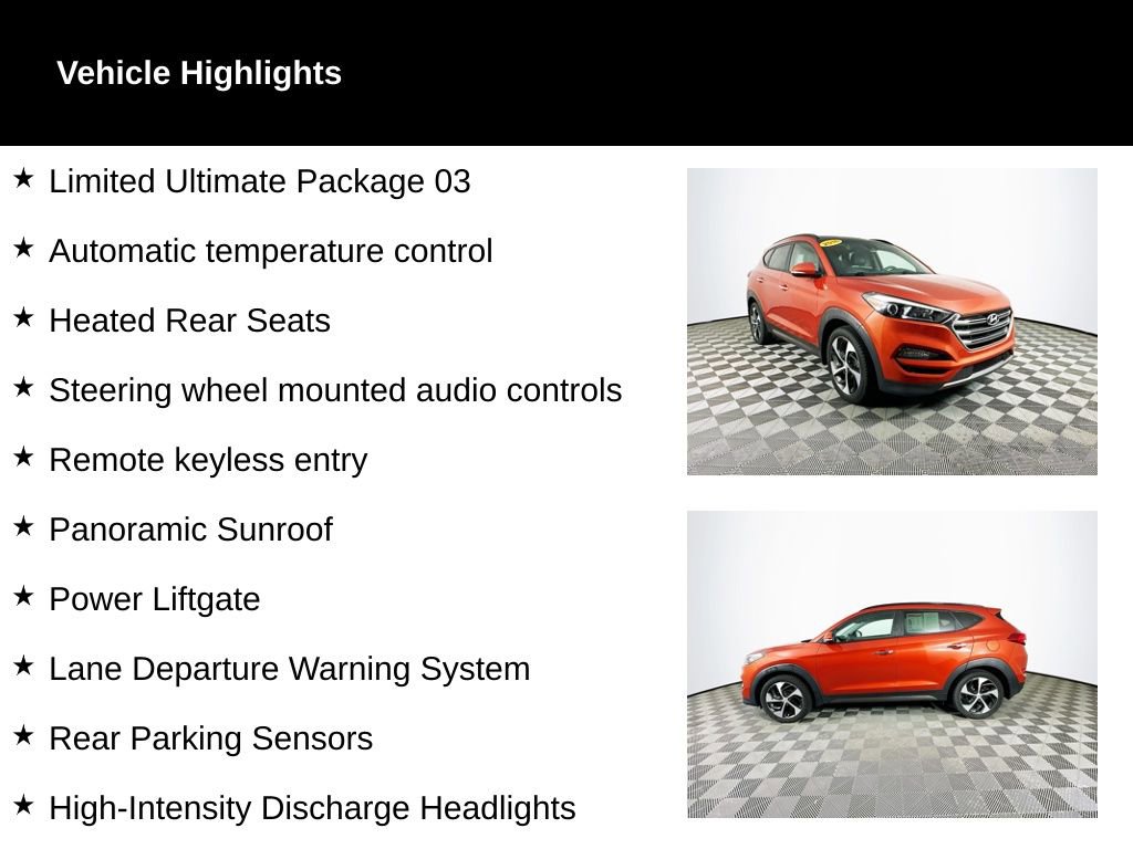 Used 2016 Hyundai Tucson Limited w/ Option Group 03 image 2