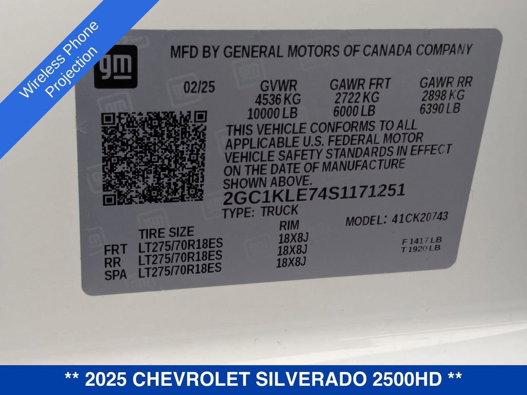 Used 2025 Chevrolet Silverado 2500 W/T w/ WT Convenience Package image 37