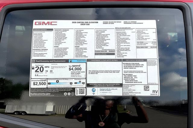 New 2026 GMC Canyon Elevation w/ Convenience Package image 15