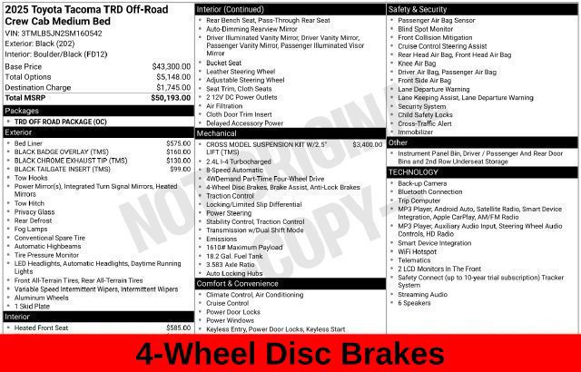 Used 2025 Toyota Tacoma TRD Off-Road AWD/4WD image 27