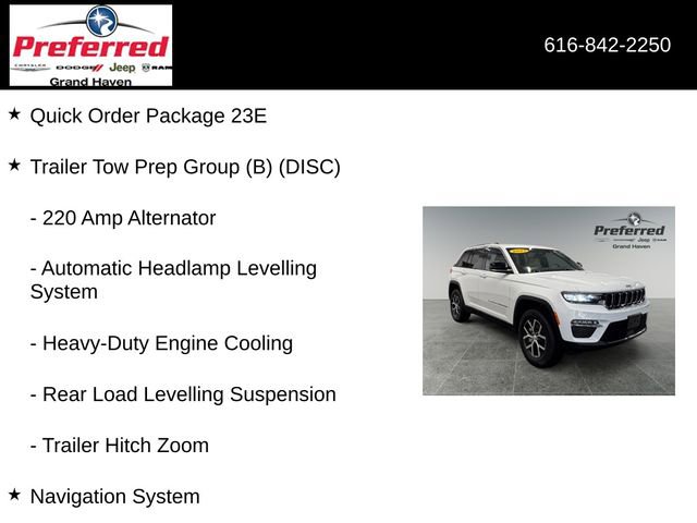 Used 2023 Jeep Grand Cherokee Limited w/ Trailer Tow Prep Group (B) AWD/4WD image 6