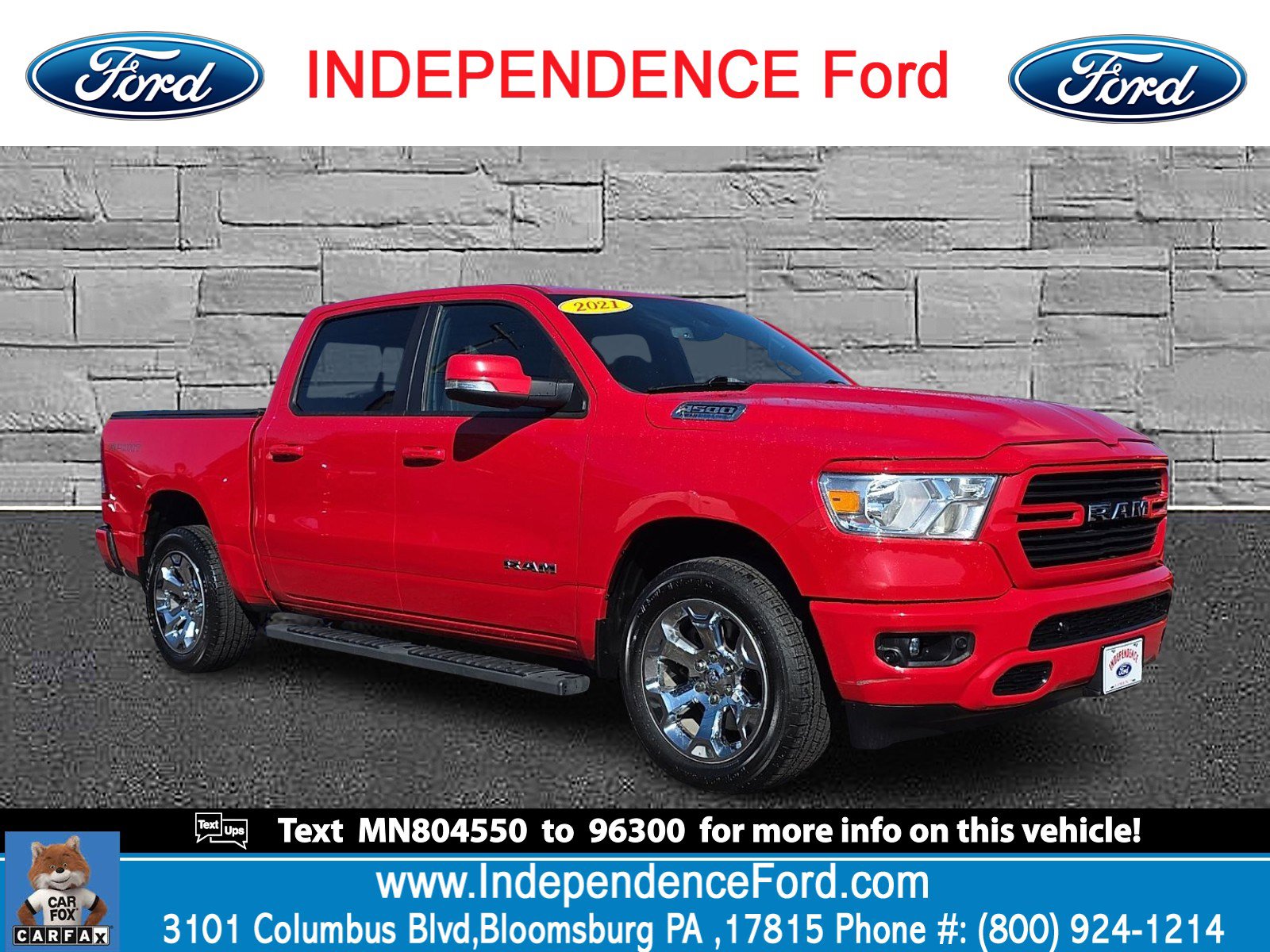 Used 2021 RAM 1500 Big Horn