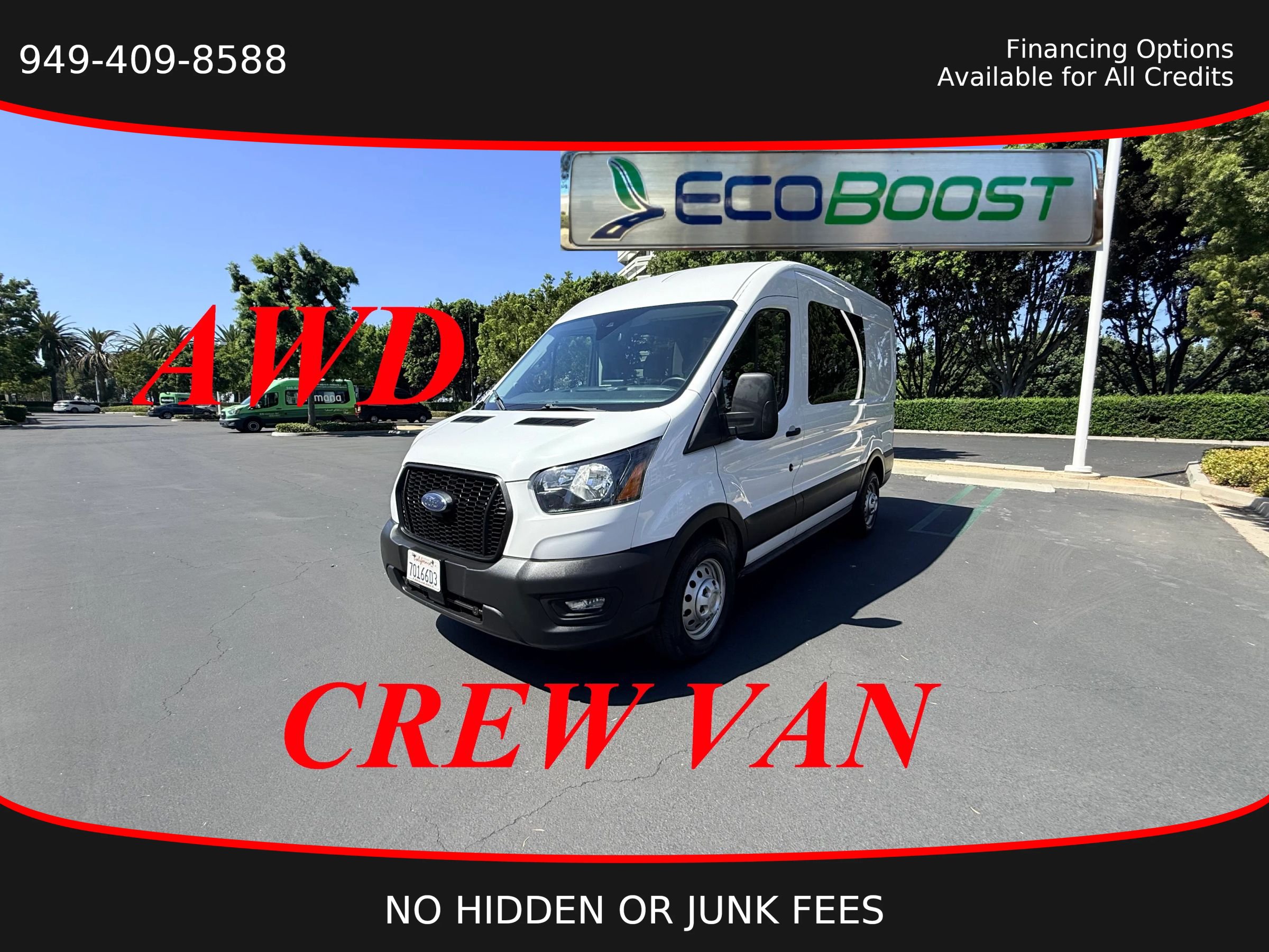 Used 2021 Ford Transit 250 AWD Medium Roof image 1
