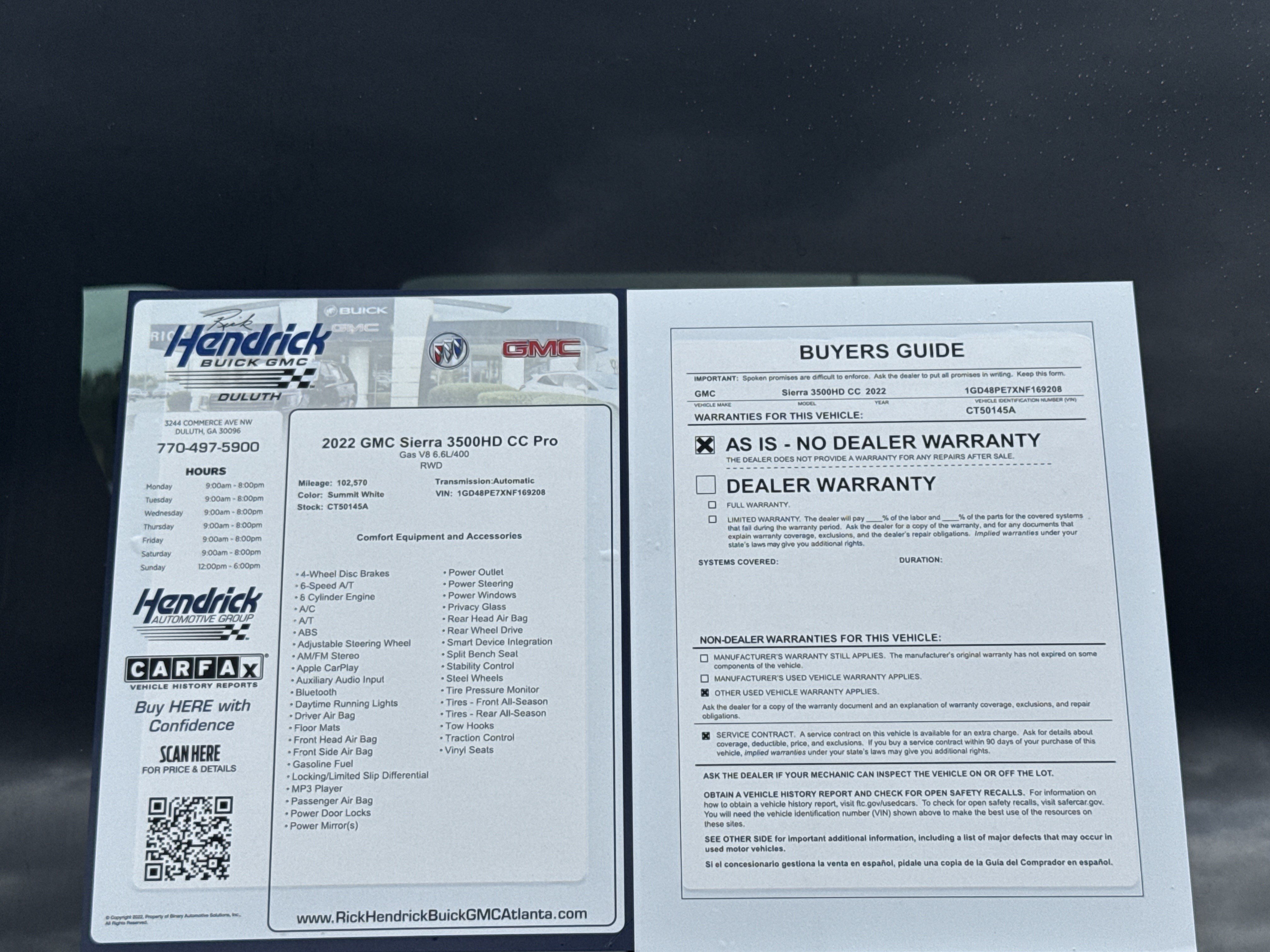 Used 2022 GMC Sierra 3500 Pro w/ Convenience Package RWD image 33