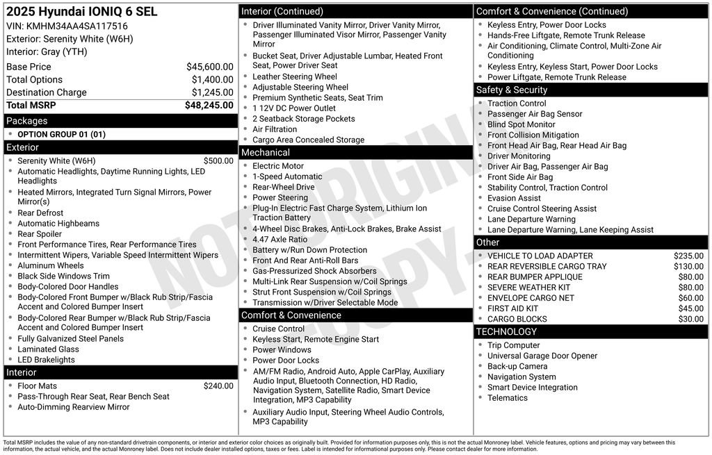 New 2025 Hyundai Ioniq 6 SEL image 31