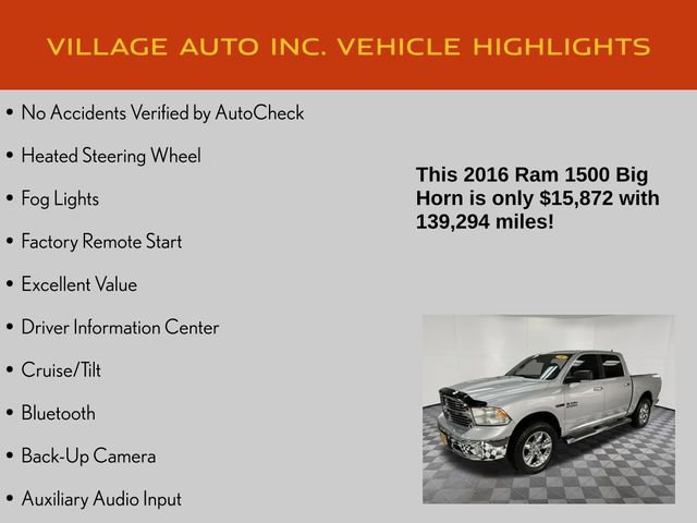 Used 2016 RAM 1500 Big Horn AWD/4WD image 14
