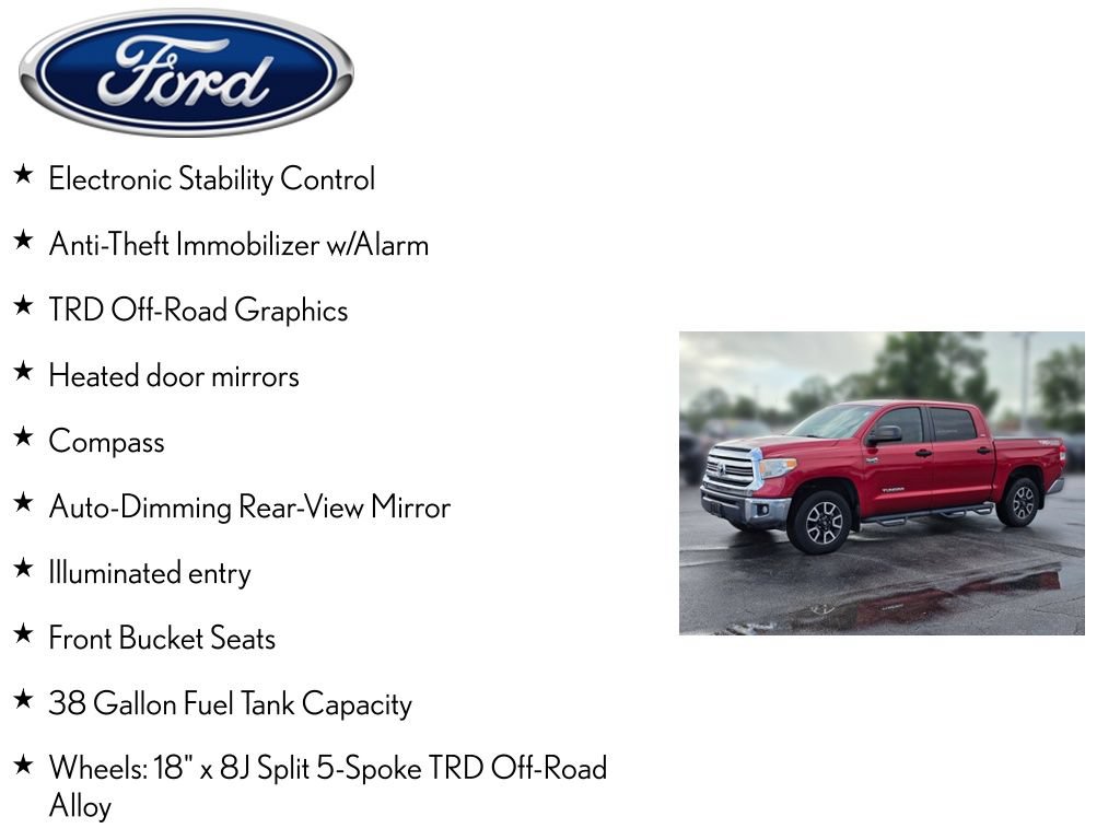 Used 2017 Toyota Tundra SR5 w/ TRD Off Road Package AWD/4WD image 13