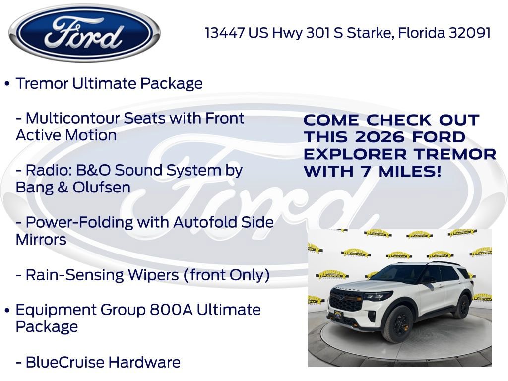 New 2026 Ford Explorer Tremor w/ Tremor Ultimate Package AWD/4WD image 20