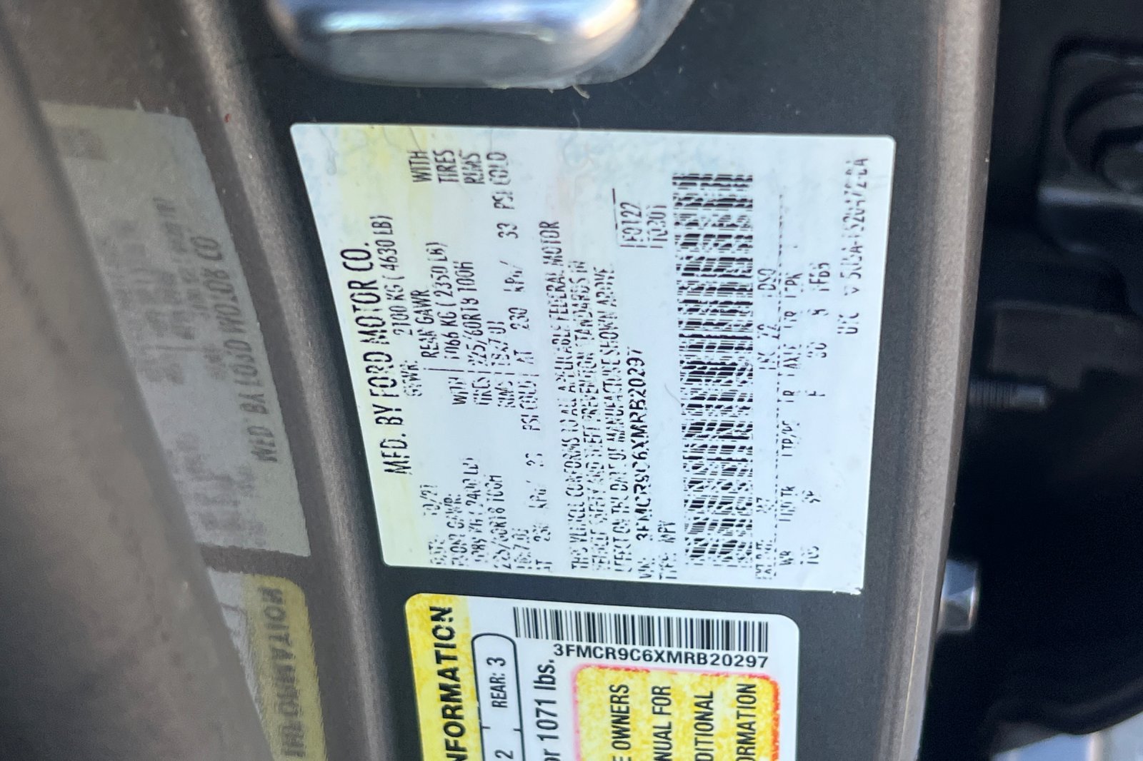 Certified 2021 Ford Bronco Sport Outer Banks w/ Outer Banks Package (96D) AWD/4WD image 29