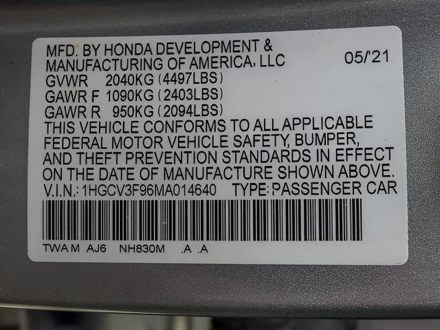 Used 2021 Honda Accord Touring image 28