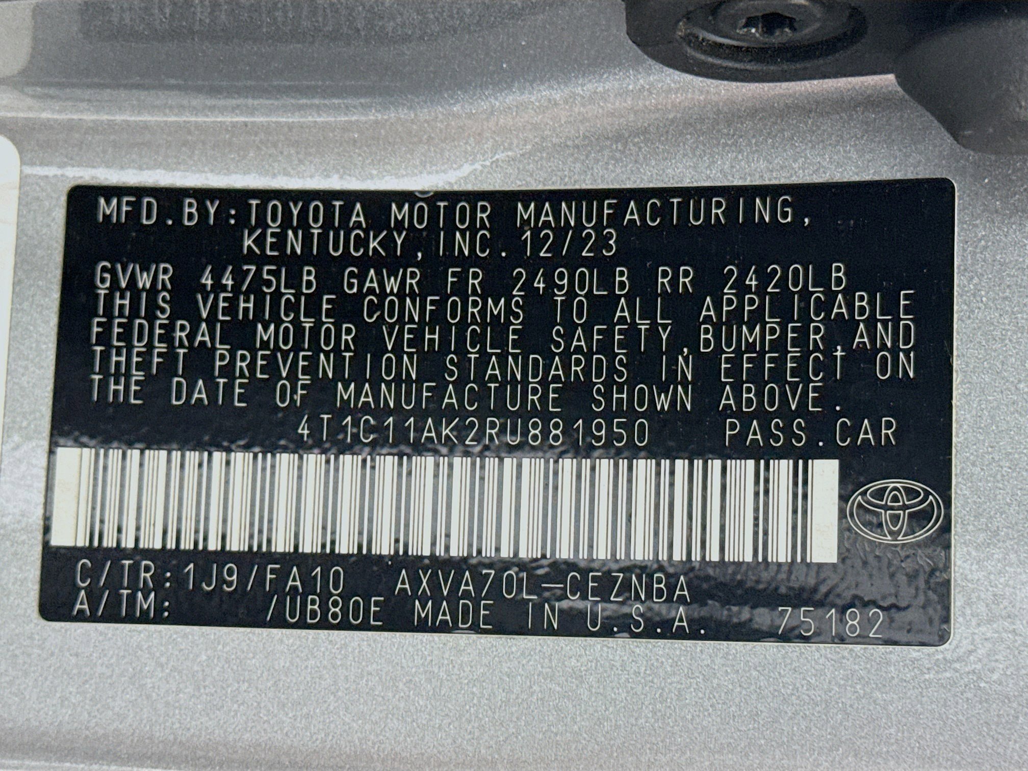 Used 2024 Toyota Camry LE image 39