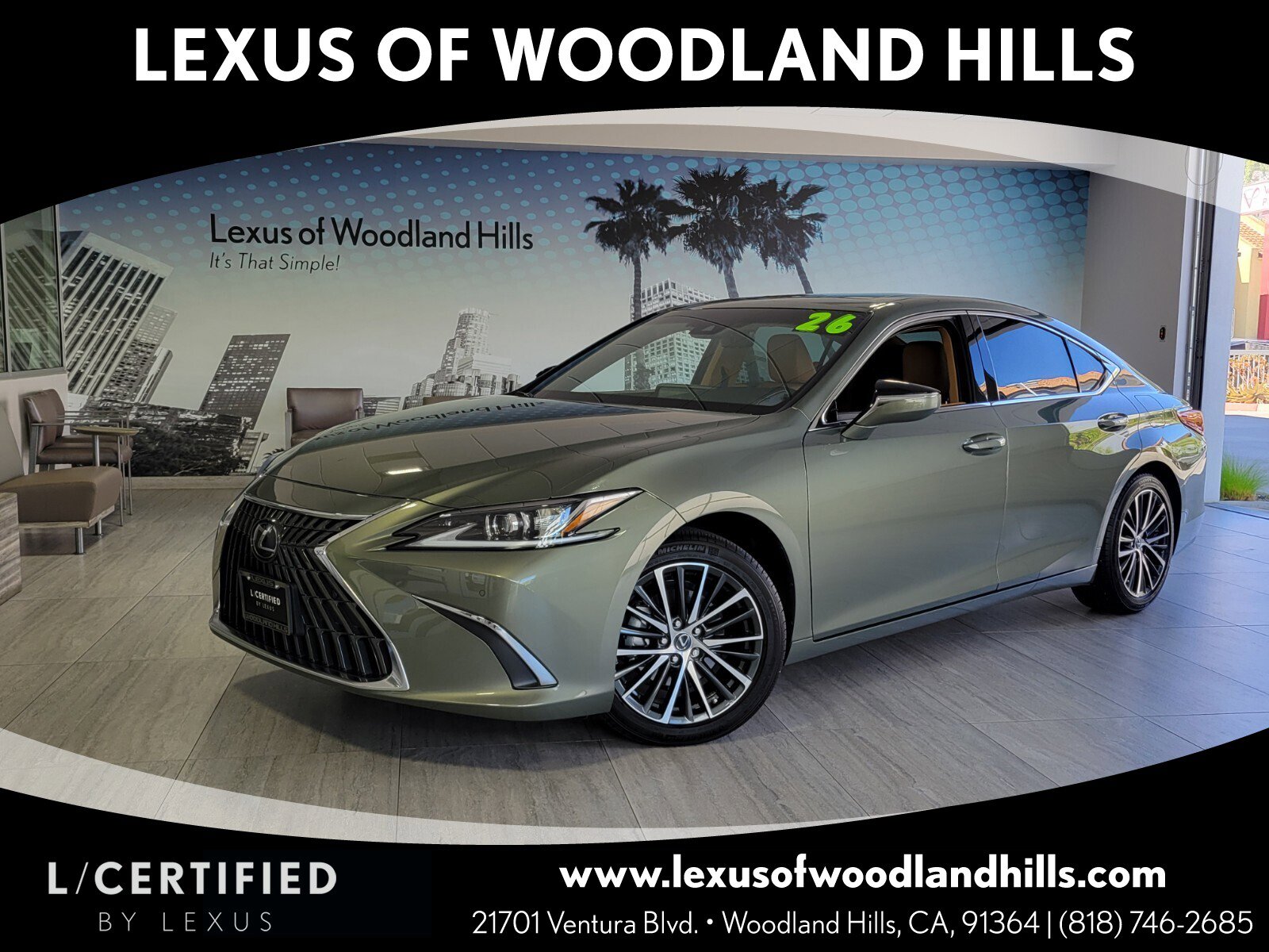 Certified 2025 Lexus ES 350 w/ Premium Package image 1