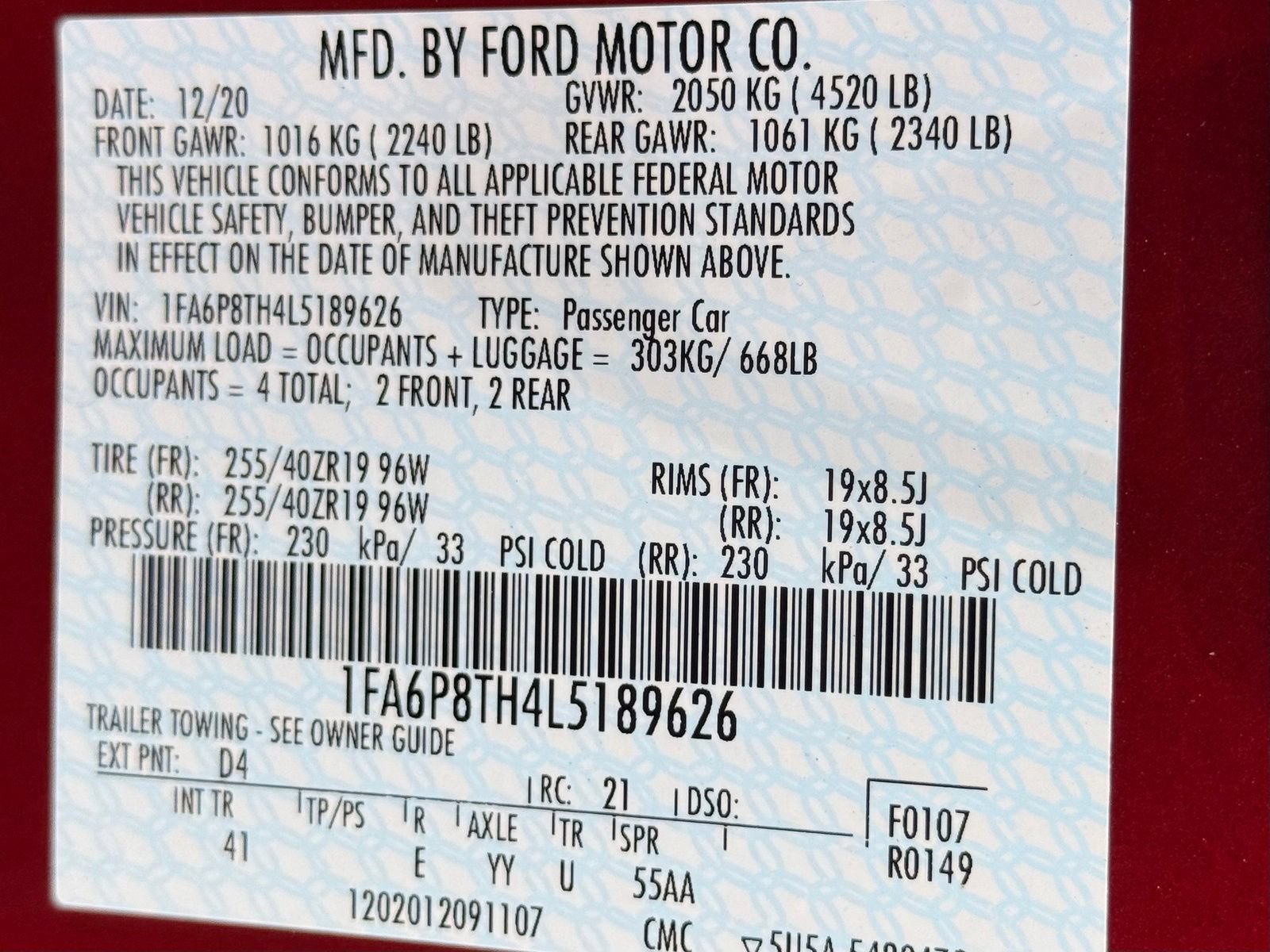 Used 2020 Ford Mustang Premium w/ Pony Package RWD image 41