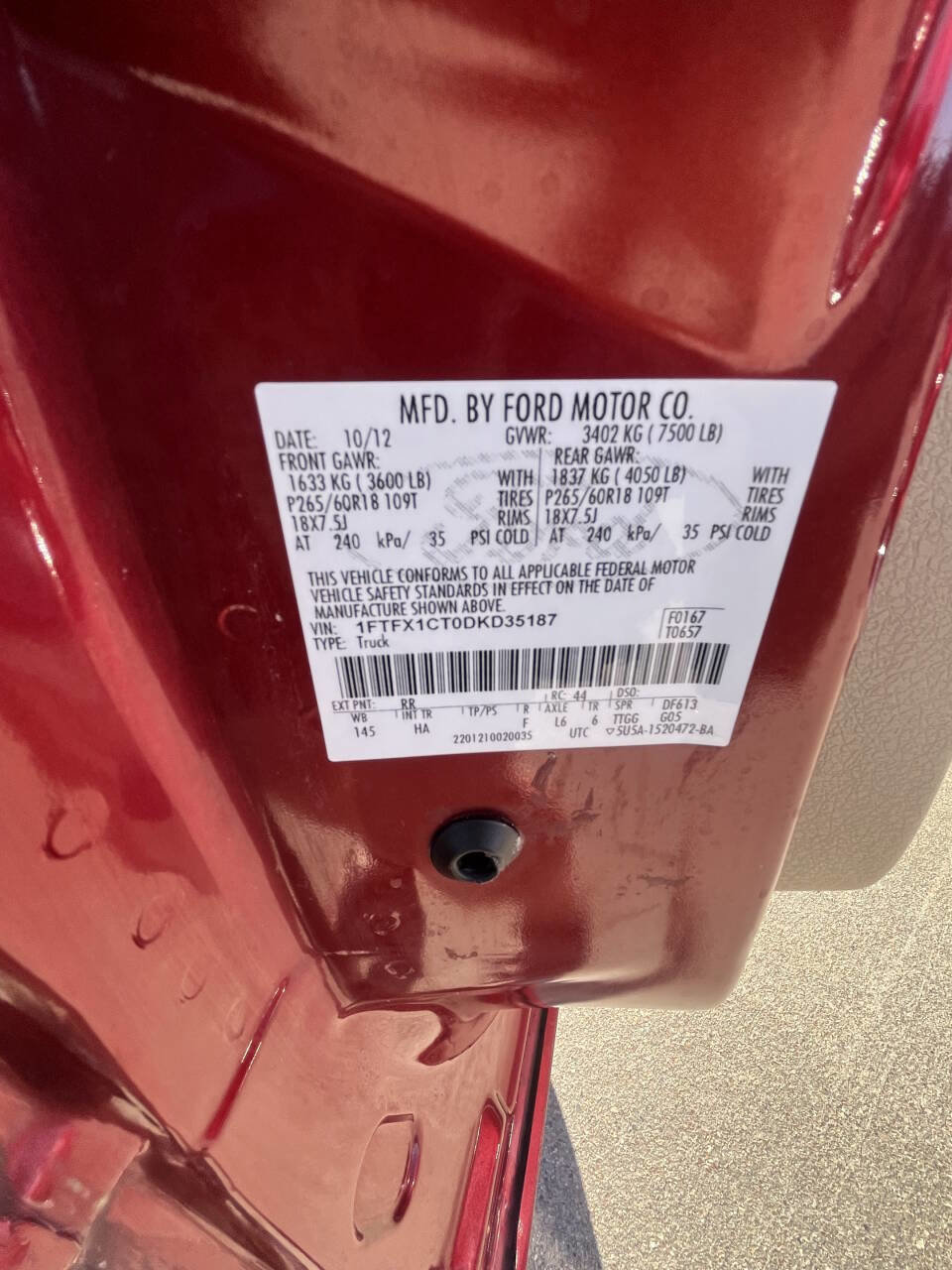 Used 2013 Ford F150 Lariat w/ Lariat Chrome Pkg image 31