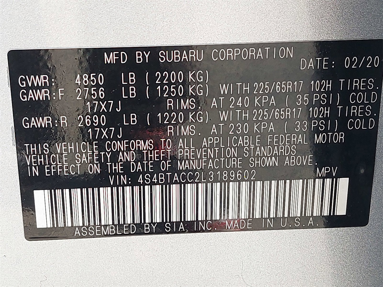 Used 2020 Subaru Outback Premium image 37