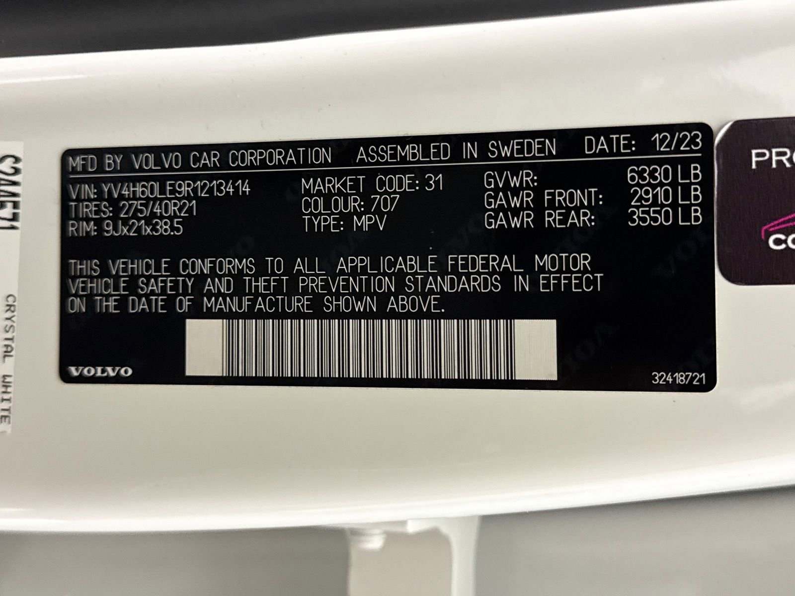 Used 2024 Volvo XC90 T8 Plus w/ Protection Package Premier image 41