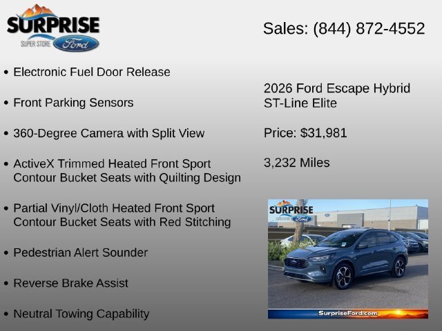 Certified 2026 Ford Escape ST-Line Elite w/ Premium Technology Package AWD/4WD image 24