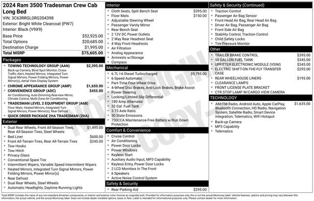 Used 2024 RAM 3500 Tradesman w/ Towing Technology Group image 18