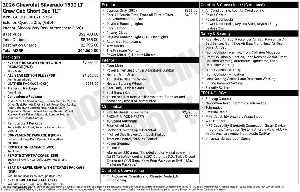 Used 2026 Chevrolet Silverado 1500 LT AWD/4WD image 32