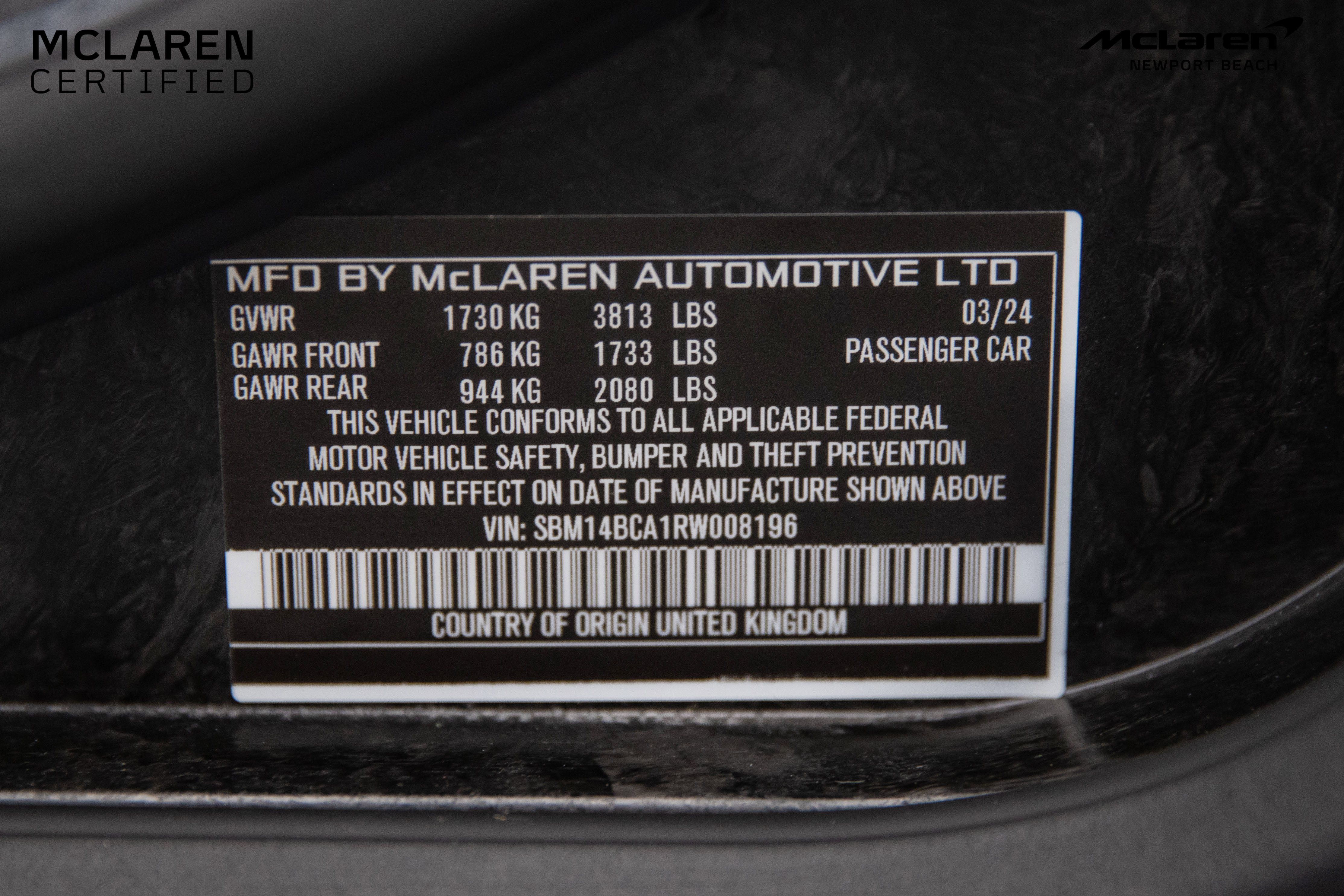Used 2024 McLaren 750S Spider image 38