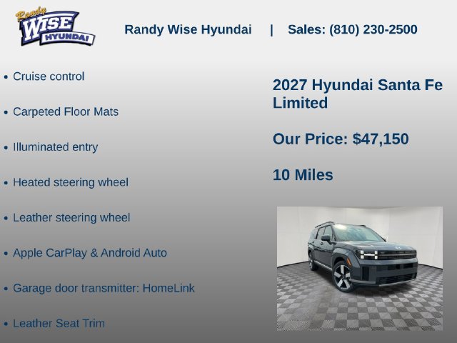 New 2027 Hyundai Santa Fe Limited AWD/4WD image 15