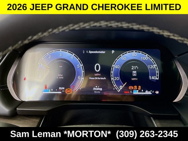 New 2026 Jeep Grand Cherokee Limited w/ Limited Altitude Package image 12