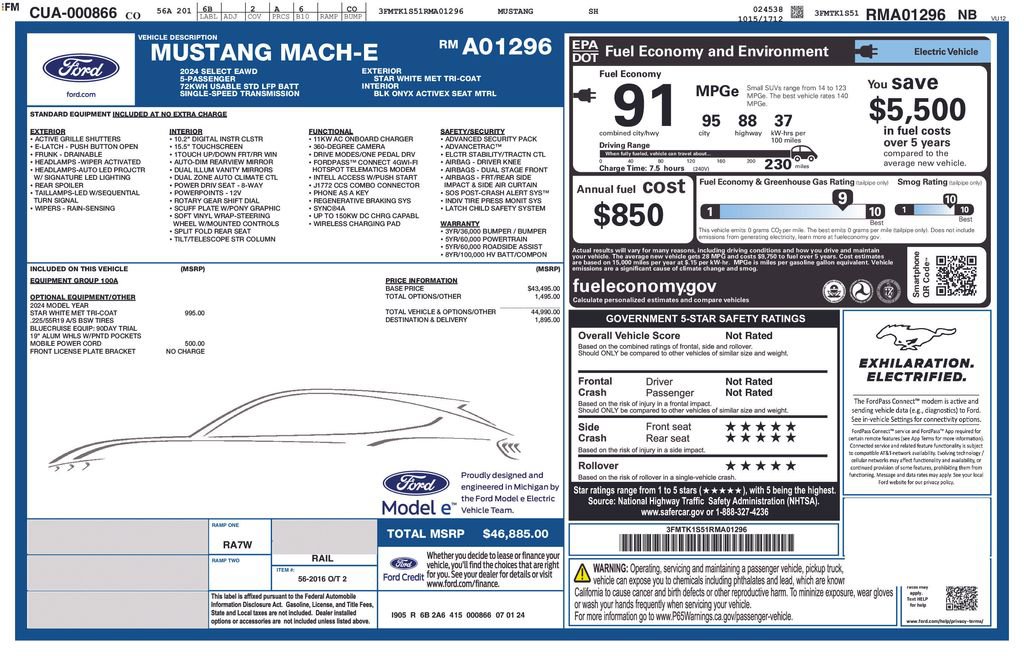 Certified 2024 Ford Mustang Mach-E Select image 47
