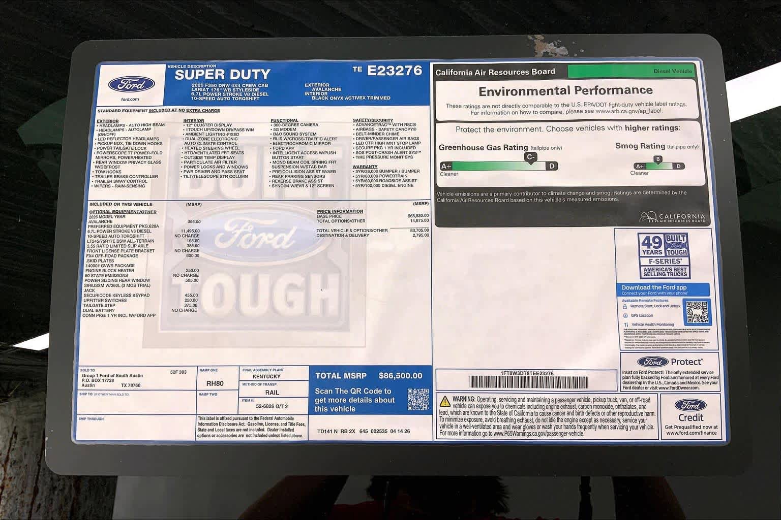 New 2026 Ford F350 Lariat w/ FX4 Off-Road Package AWD/4WD image 20
